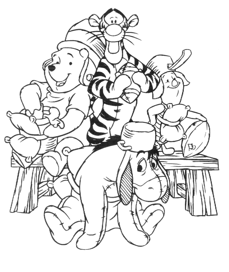 Plansa de colorat cu Ursuletul Winnie 20 13